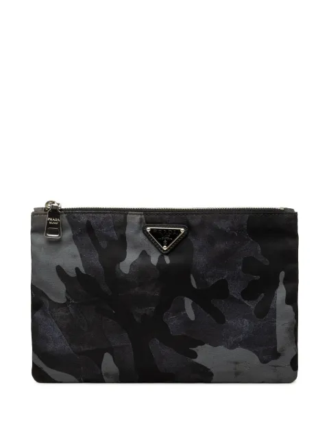 Prada Pre-Owned 2013-2026 Tessuto Camouflage clutch bag