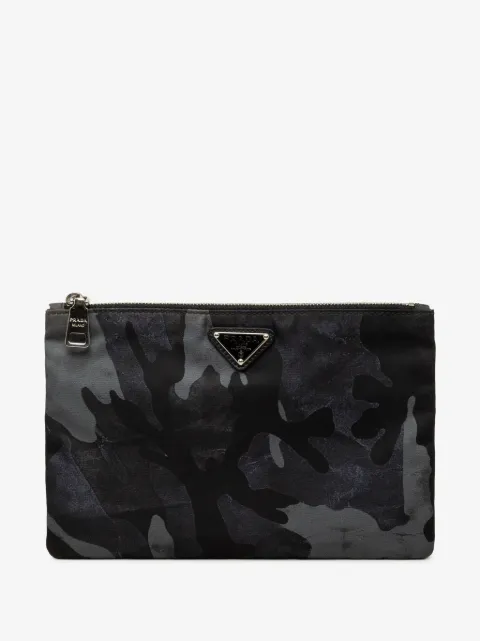 Prada Pre-Owned 2013-2026 Tessuto Camouflage clutch bag