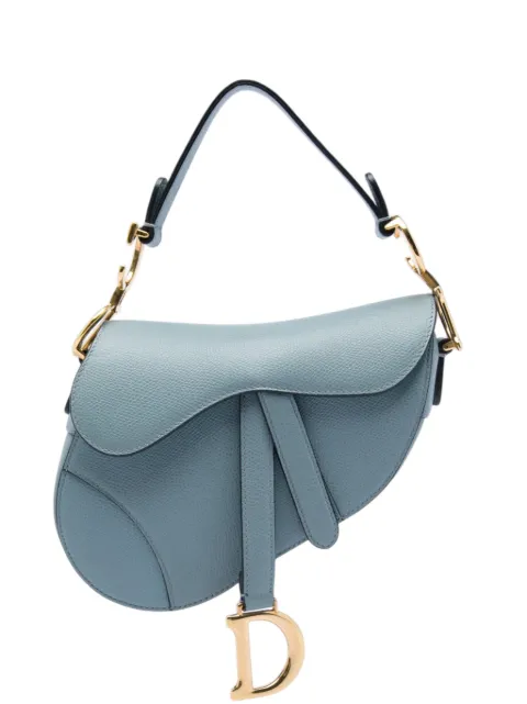 Christian Dior Pre-Owned 2018 Mini Grained Calfskin Saddle Bag satchel