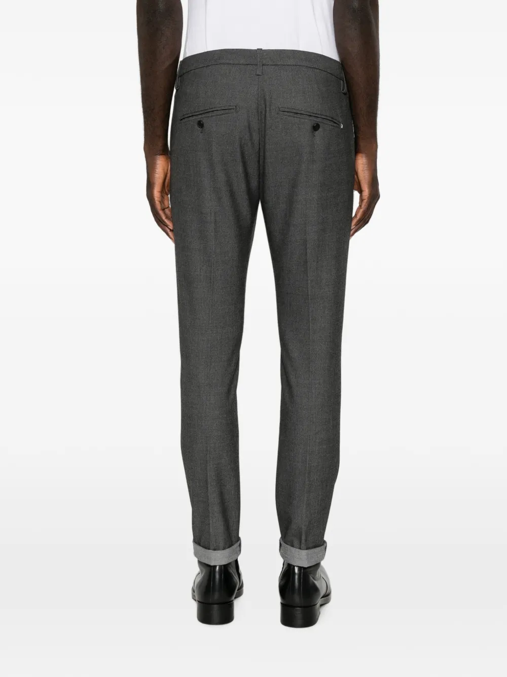 DONDUP Gaubert slim-fit chino met omgeslagen pijpen Grijs