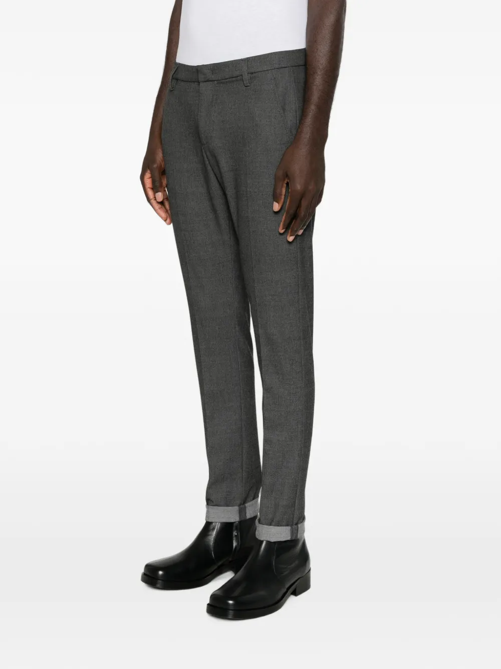 DONDUP Gaubert slim-fit chino met omgeslagen pijpen Grijs
