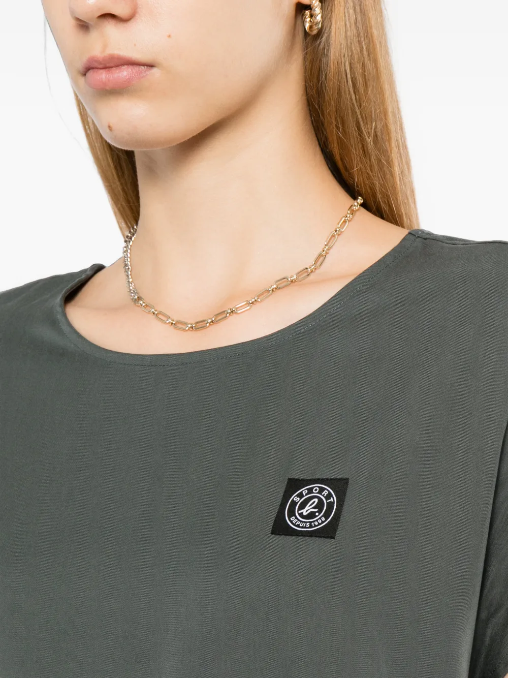 SPORT b. by agnès b. Jurk met logopatch Blauw