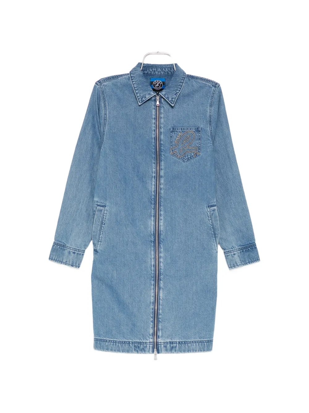 SPORT b. by agnès b. logo-embroidered dress - Blau