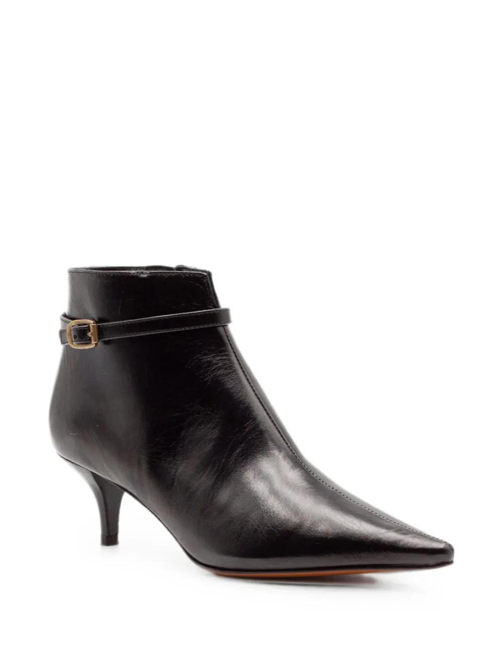 Roberto Festa buckle-strap pointed-toe ankle boots Zwart