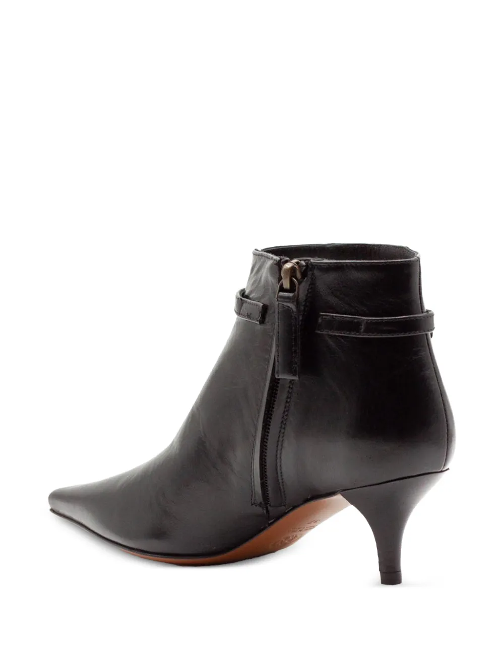Roberto Festa buckle-strap pointed-toe ankle boots Zwart