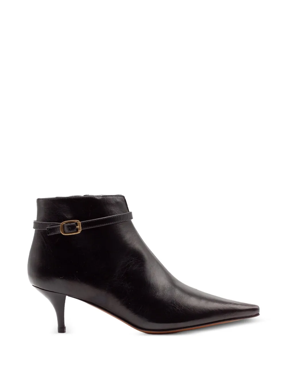 Roberto Festa buckle-strap pointed-toe ankle boots Zwart