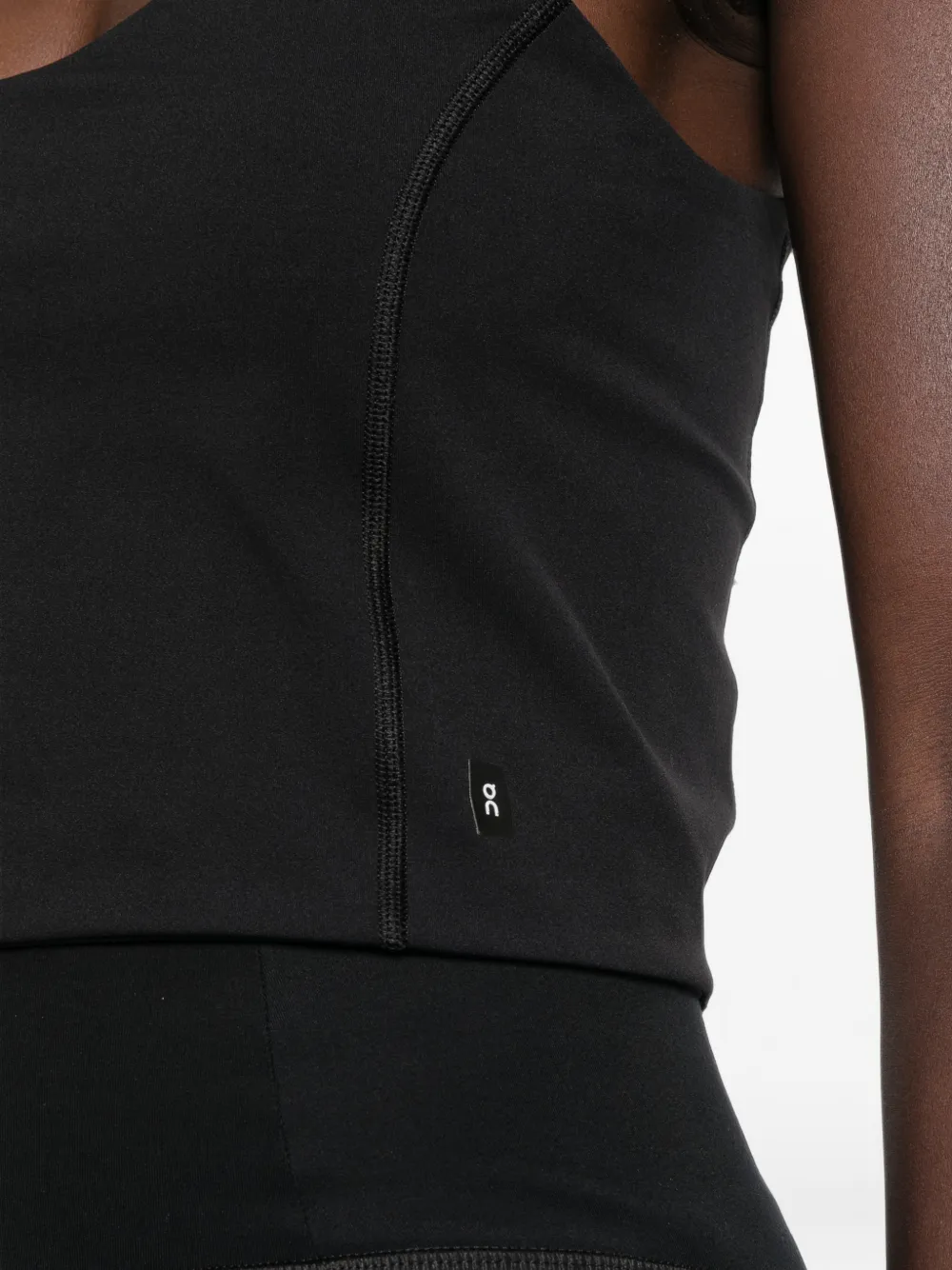 On Tanktop met logoprint Zwart