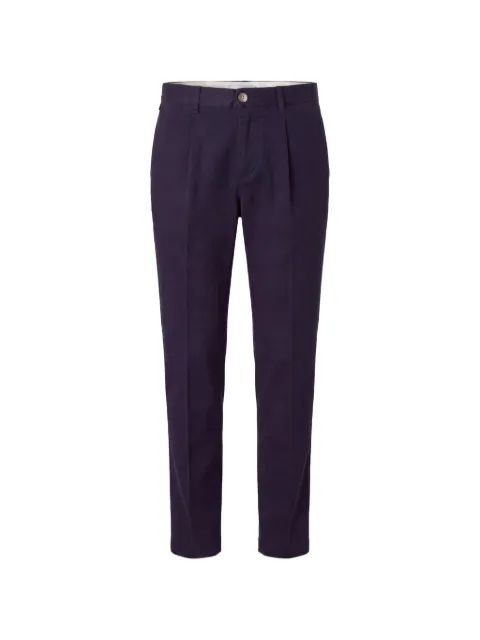slowear pleated-front tapered trousers