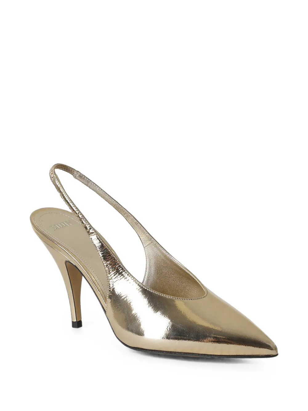 3juin Winona metallic slingback pumps Goud