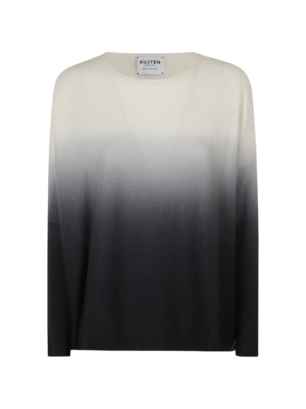 kujten ombré-effect drop-shoulder sweater