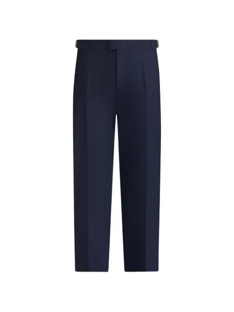 Manière De Voir Hubert in navy slim-fit tailored trousers