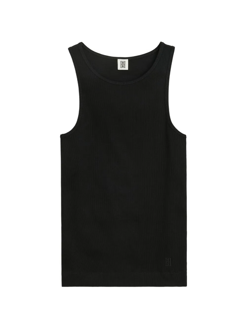 By Malene Birger Amani Ribbed-knit Tank Top In 블랙