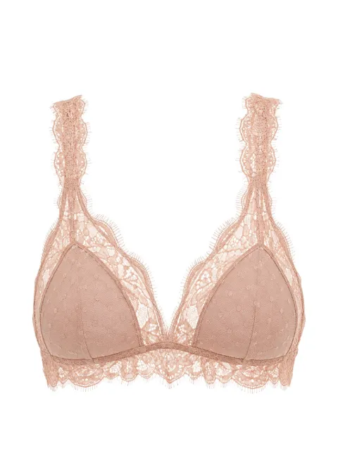 Love Stories lace-trimmed point d'esprit bra