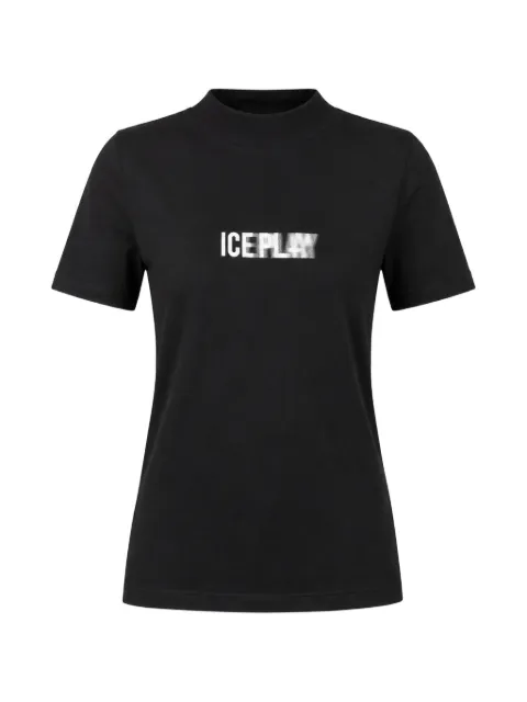 Iceberg logo-print high-neck T-shirt