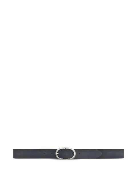 Vanzetti oval-buckle leather belt