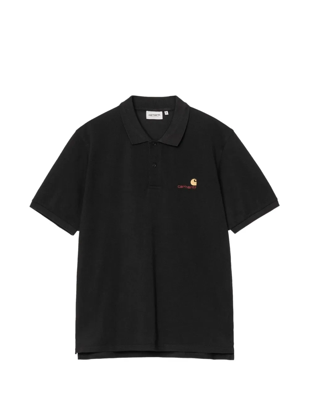 Carhartt WIP logo-embroidered piqué polo shirt - Nero