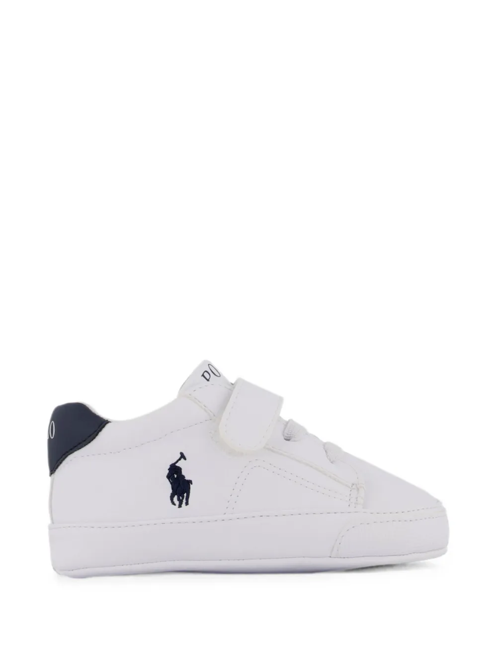 POLO RALPH LAUREN KIDS Polo Pony touch-strap sneakers Wit