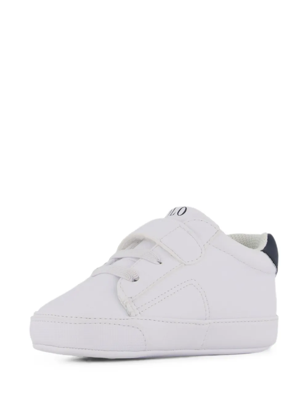 POLO RALPH LAUREN KIDS Polo Pony touch-strap sneakers Wit