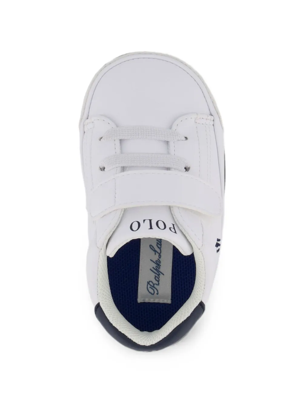 POLO RALPH LAUREN KIDS Polo Pony touch-strap sneakers Wit