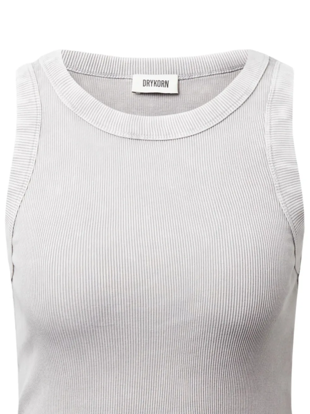 Drykorn Olina ribgebreide tanktop Grijs