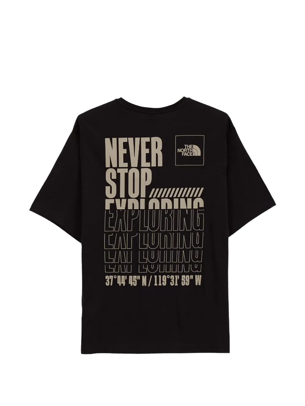 The North Face T-shirt met logoprint Zwart