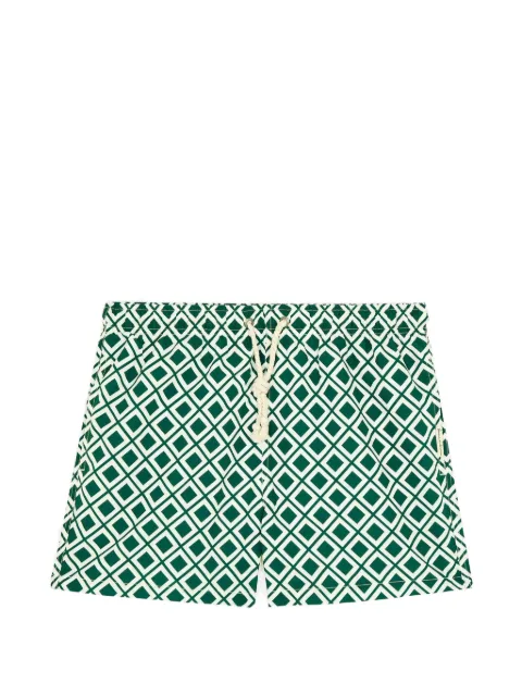 GASSA D AMANTE Vieste geometric-print drawstring swim shorts