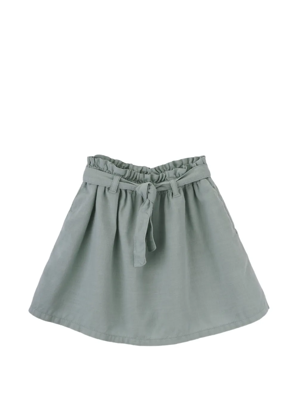 Knot Savana paperbag-waist belted skirt - Grau
