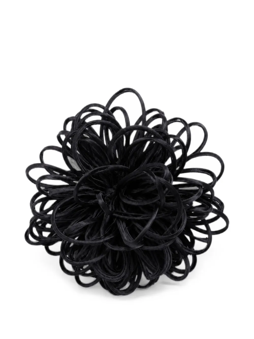 Meimeij Floral-motif Brooch In Black