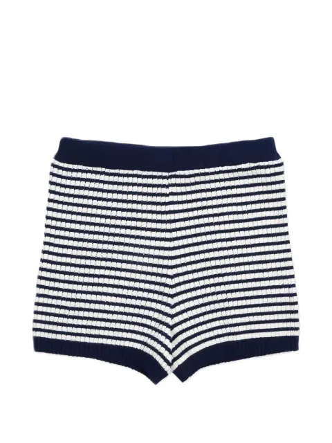 THE NEW SOCIETY Azalea stripe-pattern ribbed-knit shorts