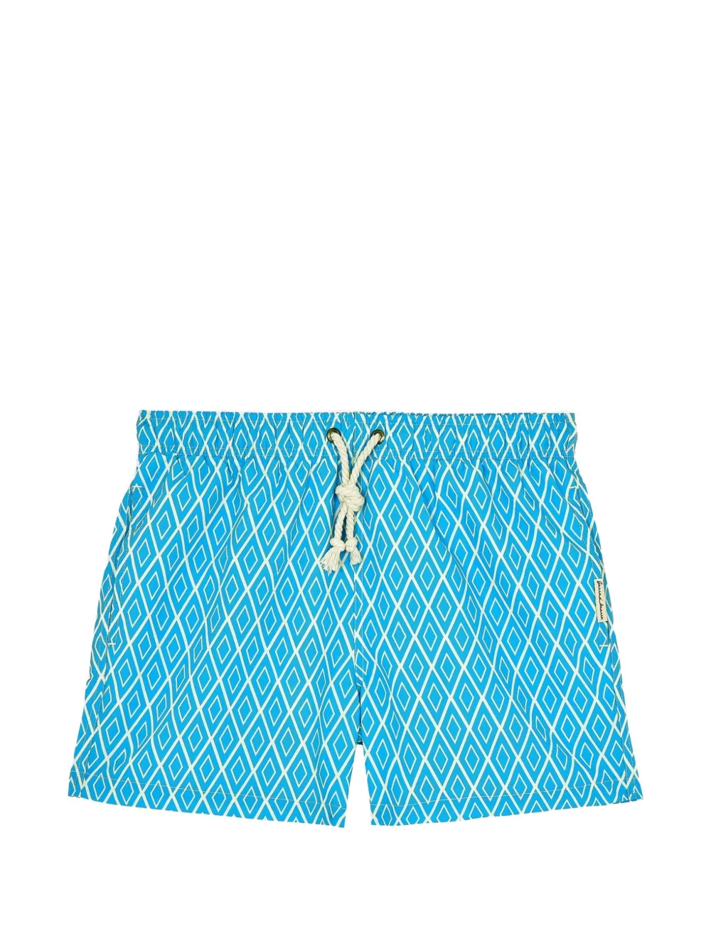 GASSA D AMANTE Praiano geometric-print swim shorts - Blu
