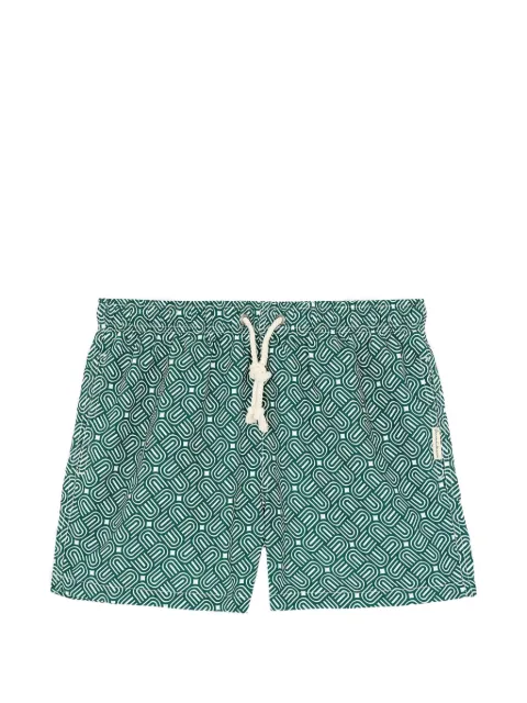 GASSA D AMANTE Furore geometric-print swim shorts