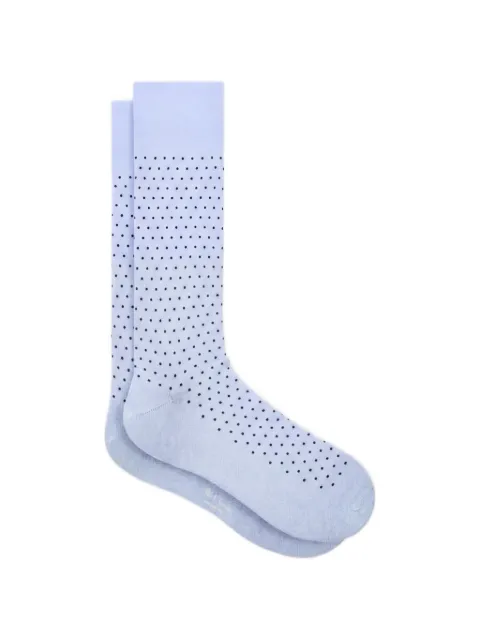 Paul Smith pale blue polka dot socks