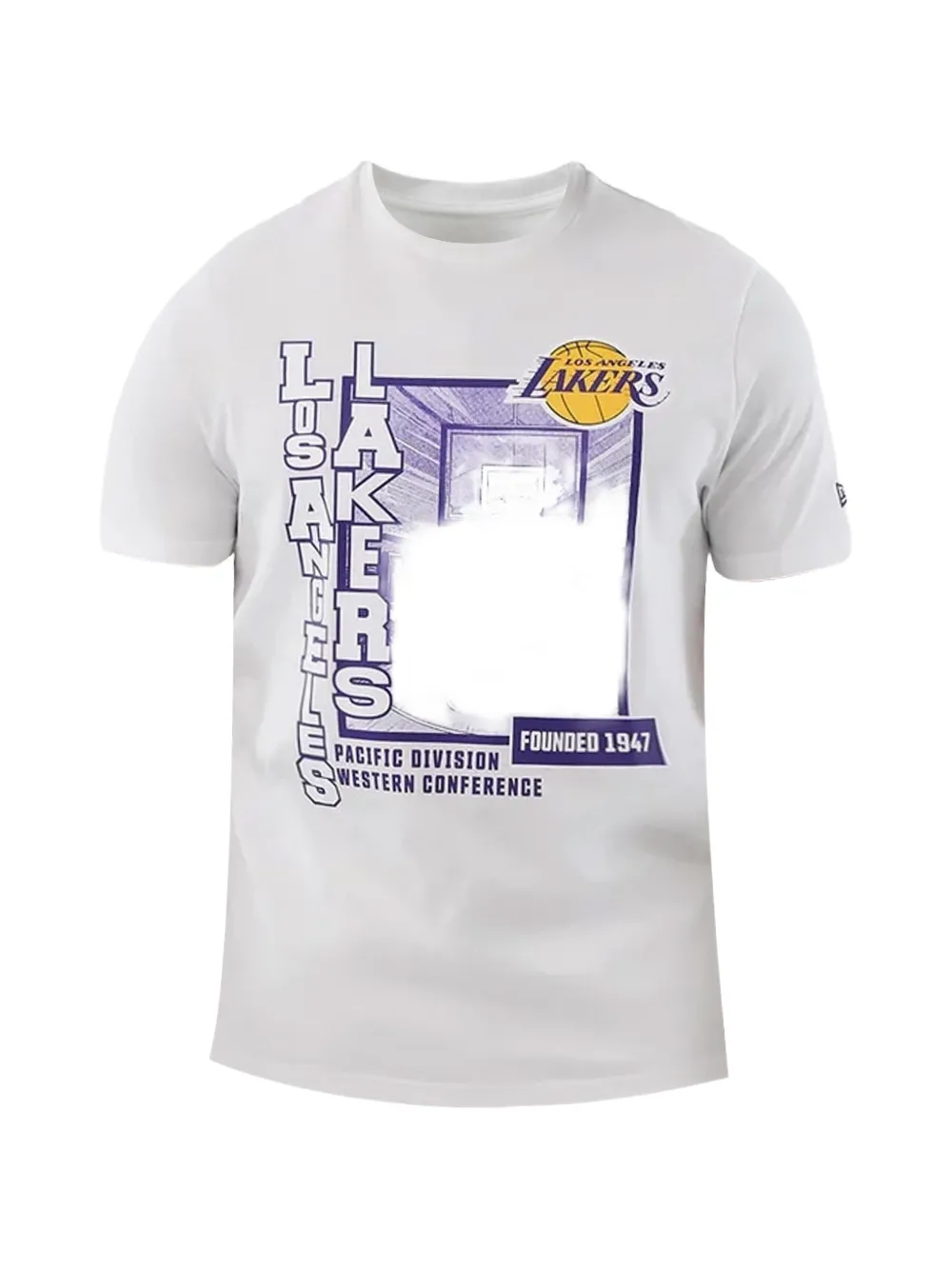 NEW ERA CAP NBA Los Angeles Lakers graphic-print T-shirt - Bianco