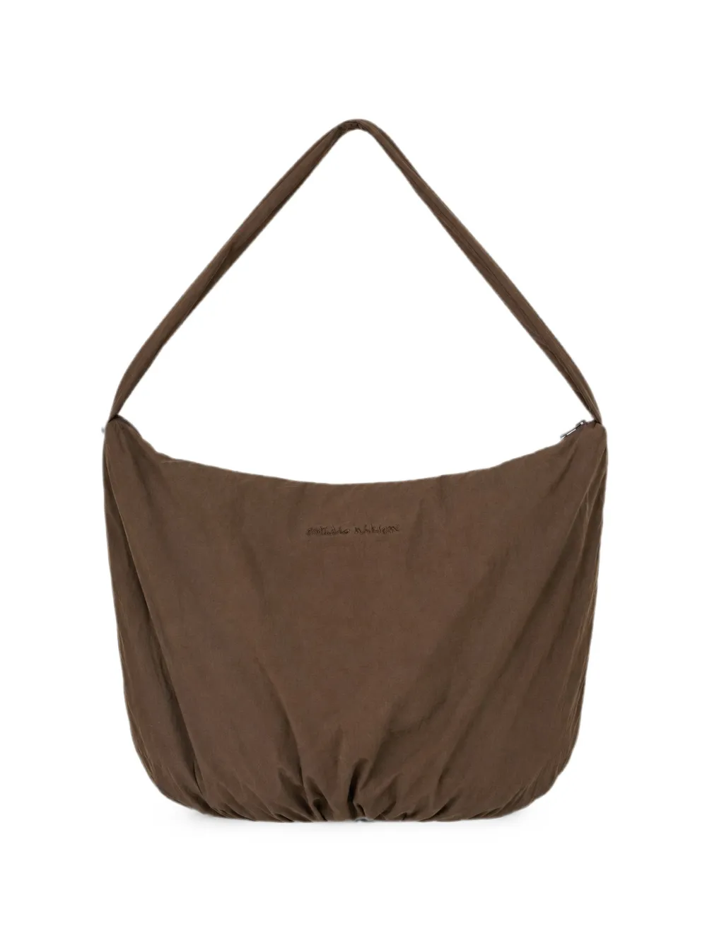 estudio niksen padded embroidered cross body bag - Marrone