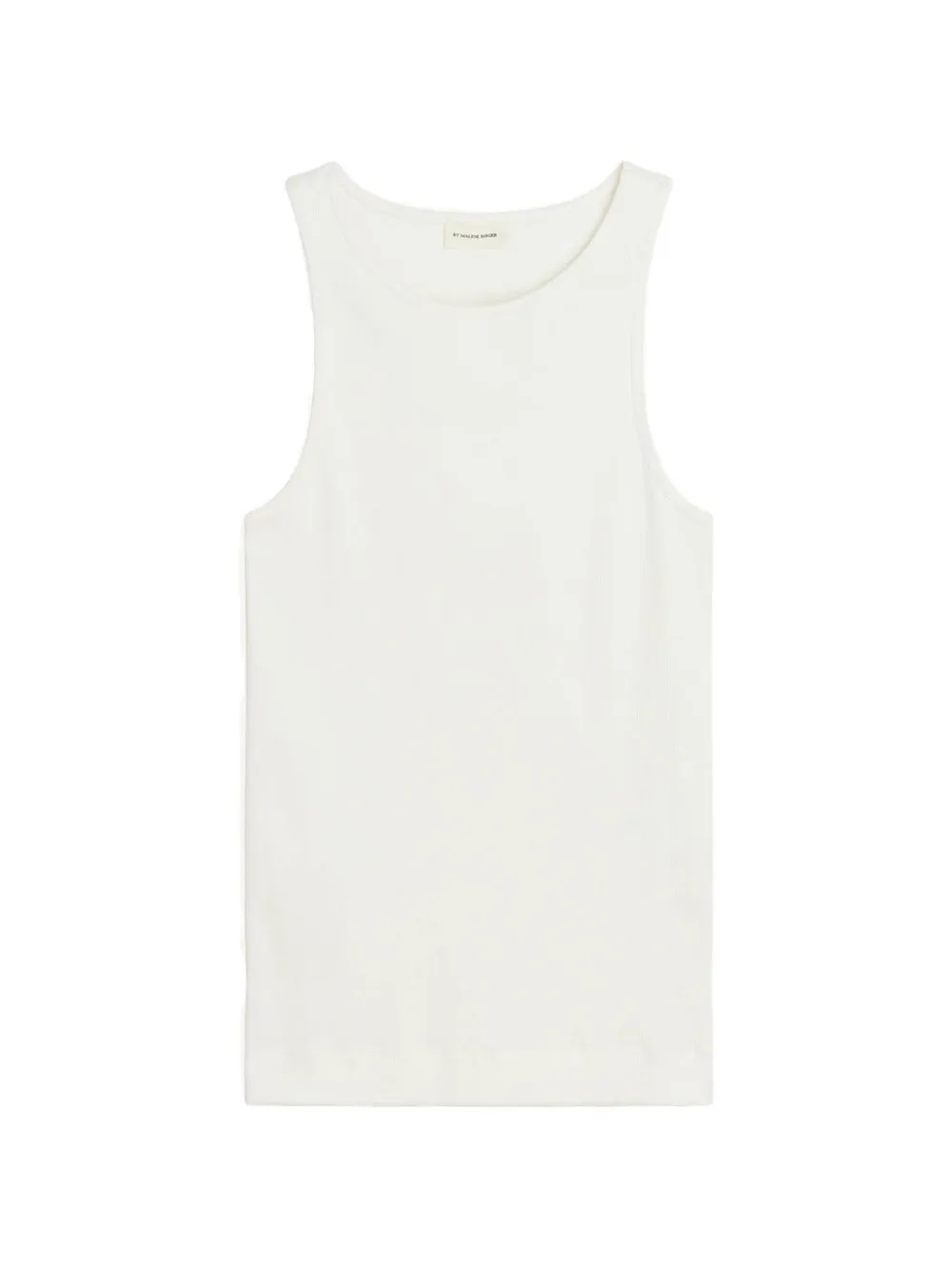 By Malene Birger Amani Ribbed-knit Tank Top In White
