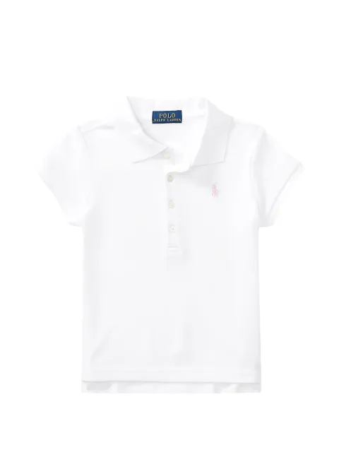 POLO RALPH LAUREN KIDS logo-embroidered cotton polo shirt