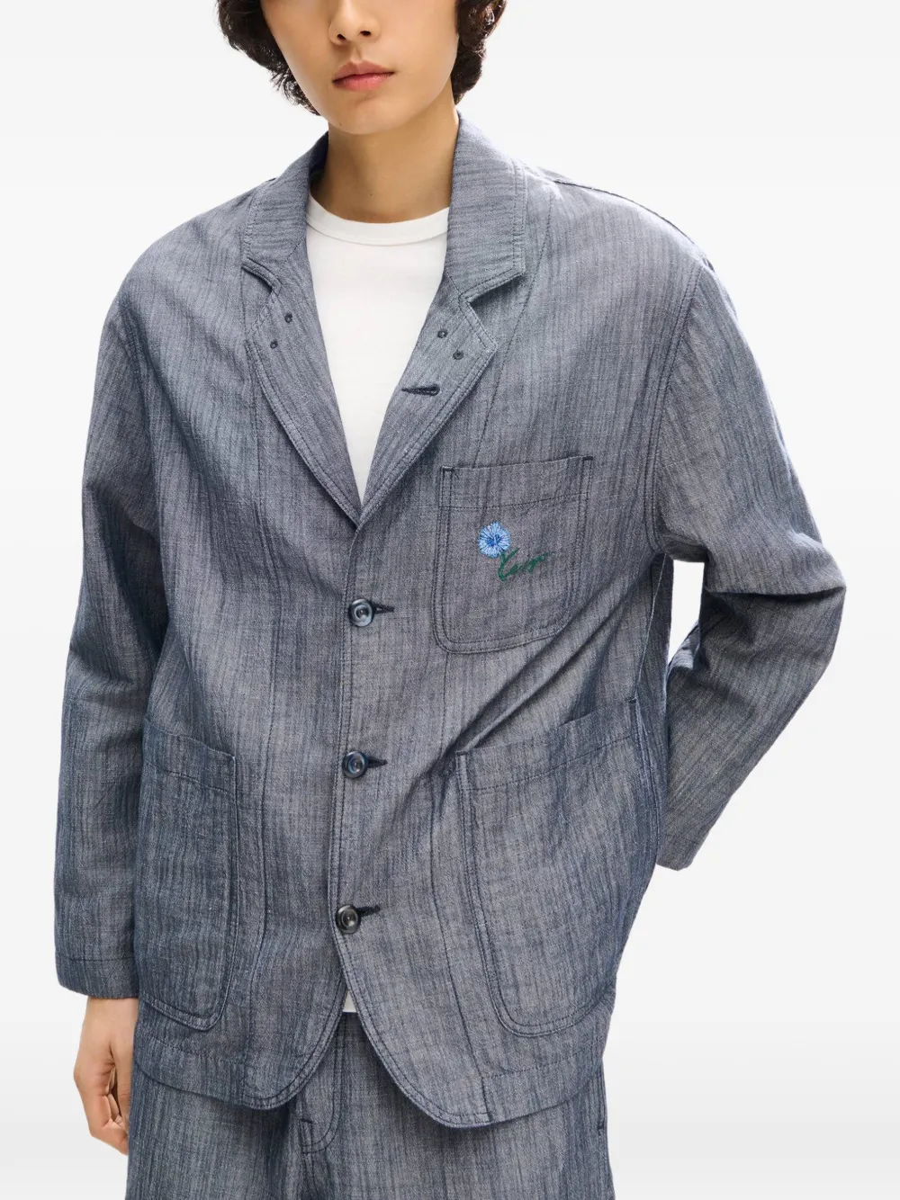 Kenzo Tulip blazer Blauw