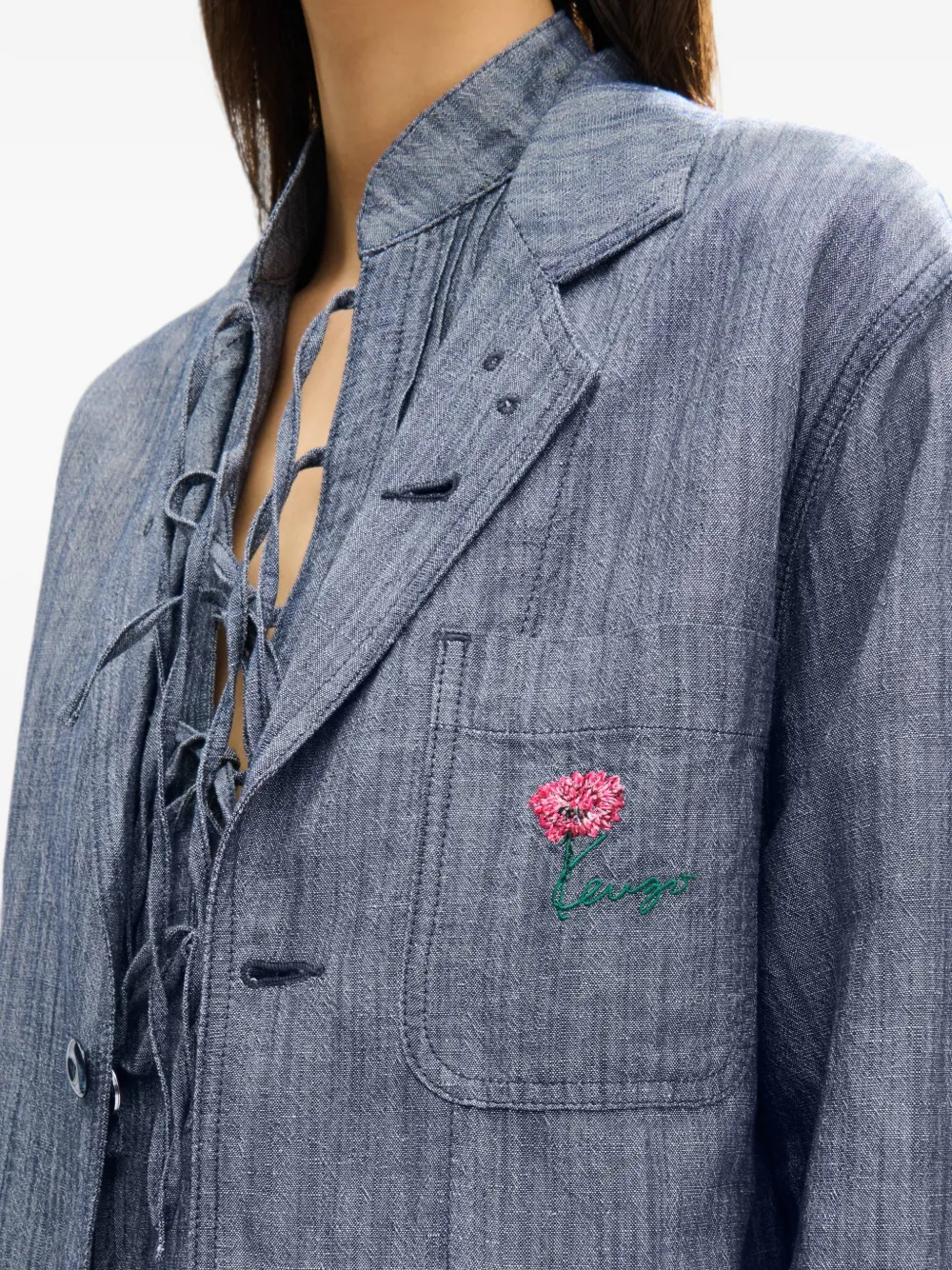 Kenzo Tulip blazer Blauw