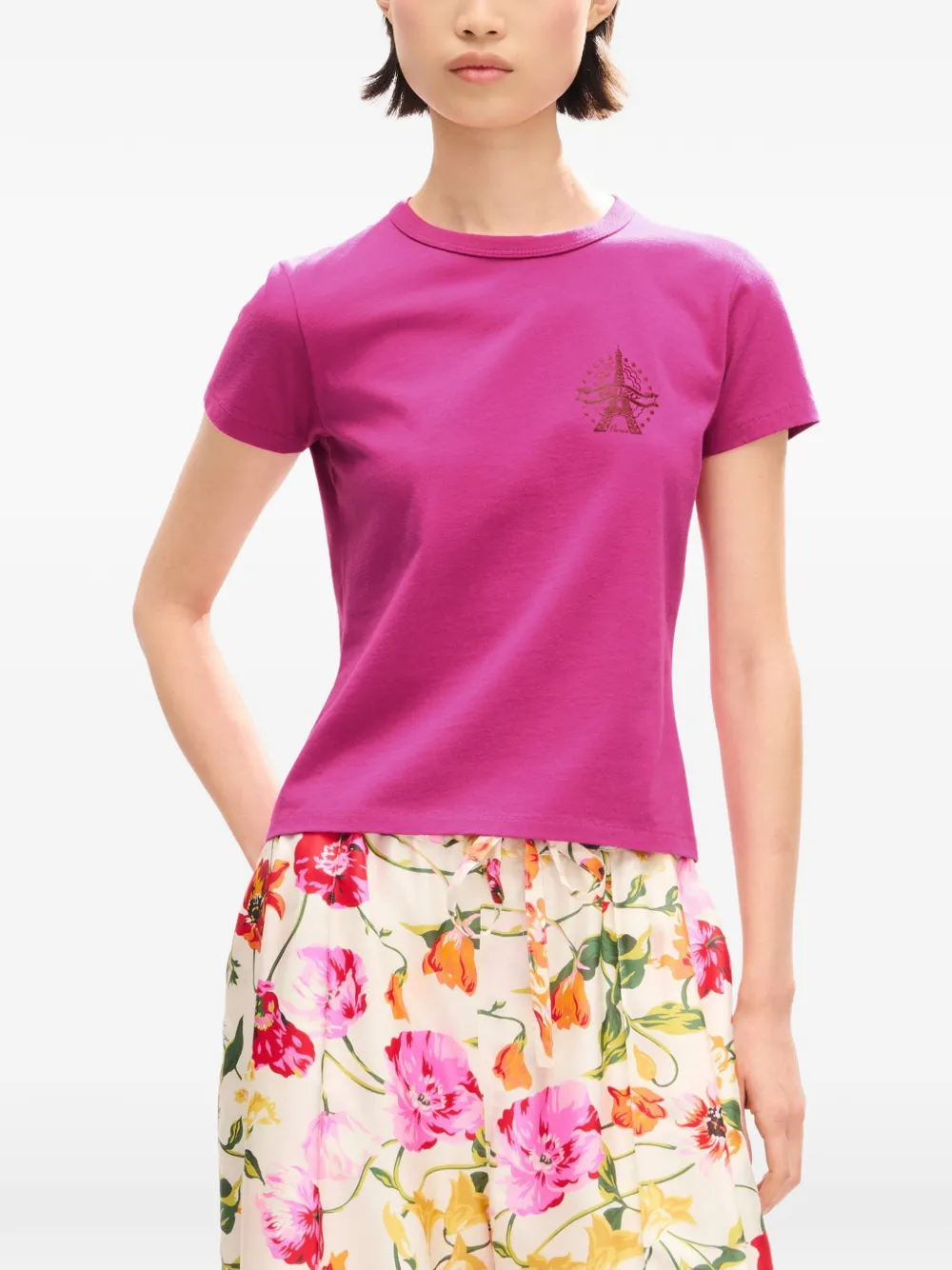 Kenzo Eiffel Tower T-shirt Roze