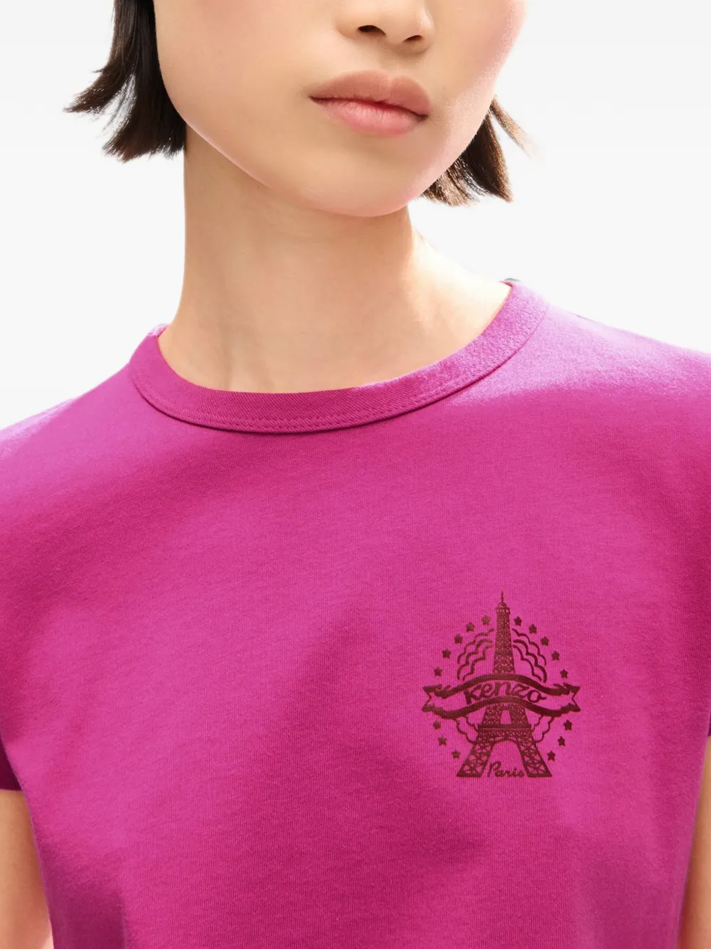 Kenzo Eiffel Tower T-shirt Roze