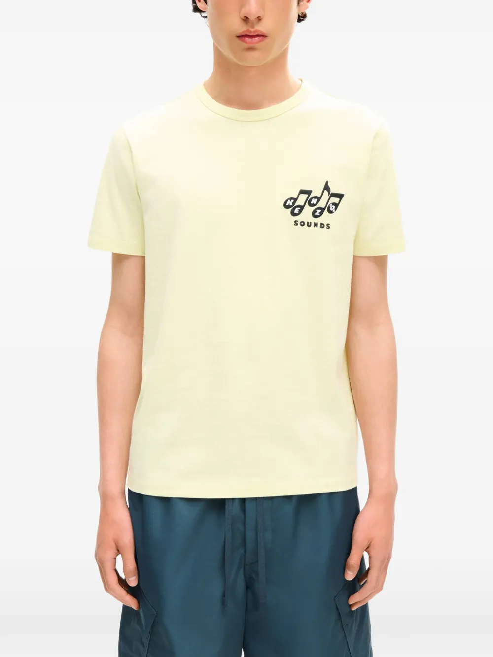Kenzo Sounds T-shirt met borduurwerk Groen