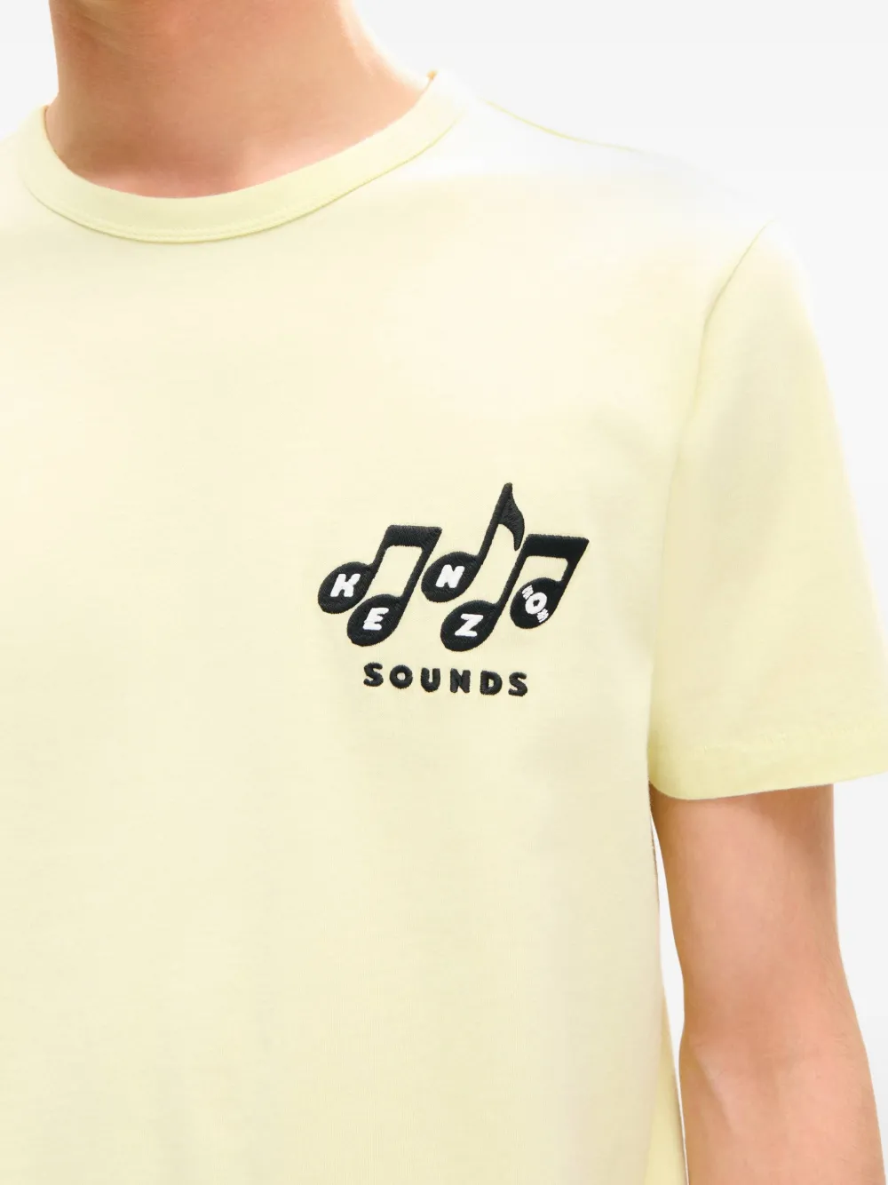 Kenzo Sounds T-shirt met borduurwerk Groen
