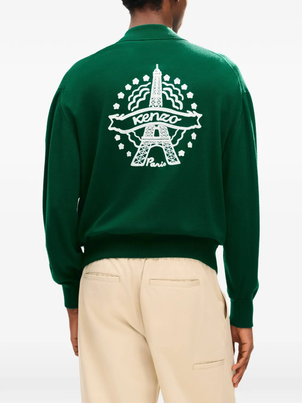Kenzo Eiffeltoren wollen vest Groen