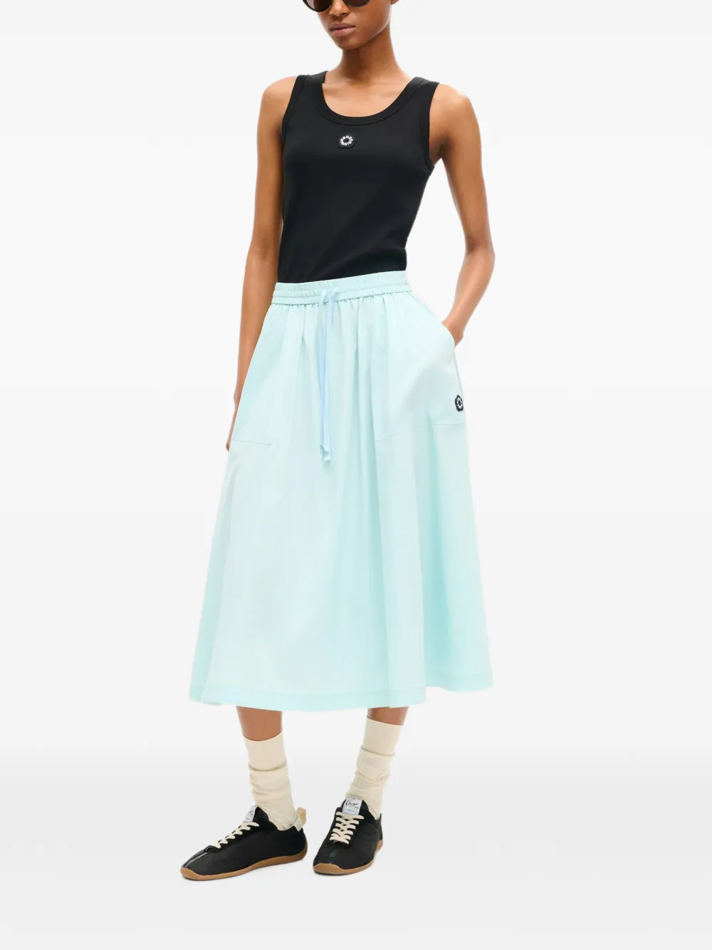 Kenzo Boke Flower 2.0 midi-rok met A-lijn Blauw