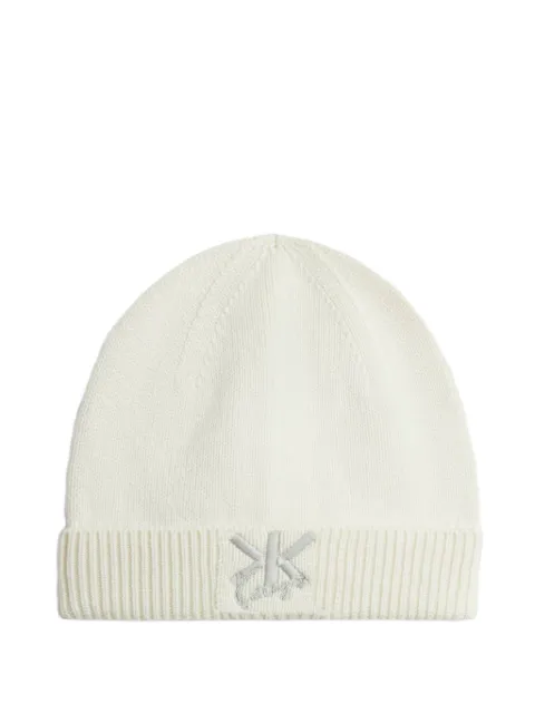 Kenzo Double K embroidered beanie hat