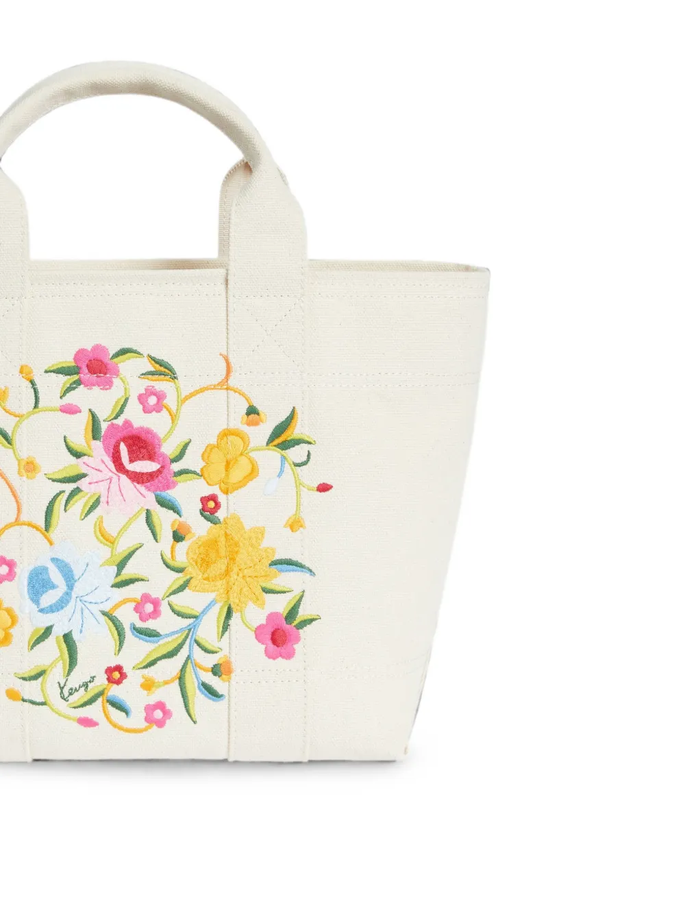 Kenzo Kleine Wildflower shopper Wit