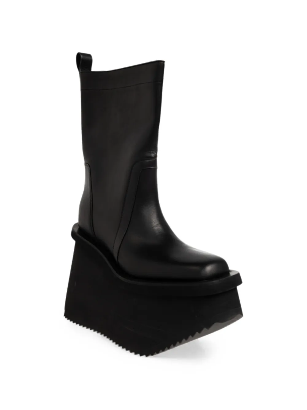 Rick Owens Factory Boots platform ankle boots Zwart
