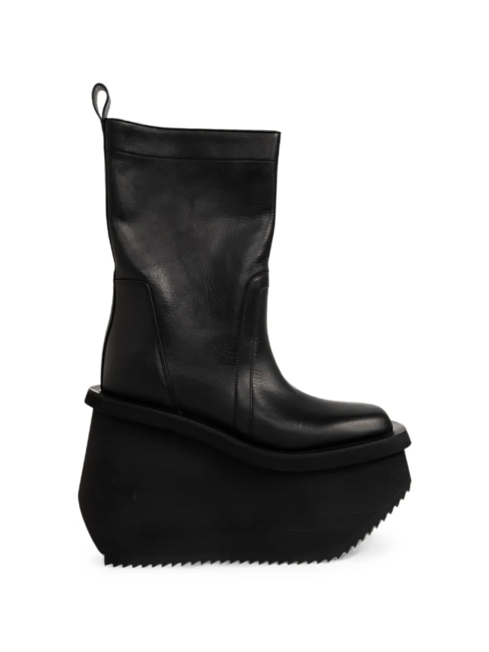 Rick Owens Factory Boots platform ankle boots Zwart