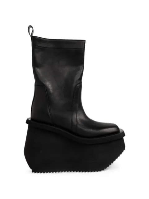 Rick Owens Factory Boots platform ankle boots