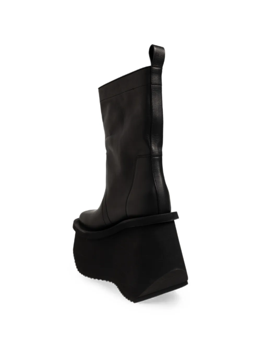 Rick Owens Factory Boots platform ankle boots Zwart